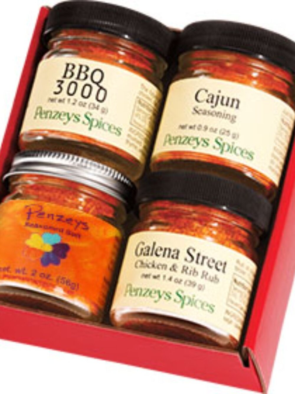 PENZEY'S SPICES Four-Jar Grill & Broil Boxed Set NIB